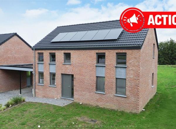 Une villa de 157 m² avec un bureau. PEB A. Sur terrain de 747 m² proche de la place de NALINNES-centre et à 3' du Bultia. Contact : Michel au 0472/13.33.19