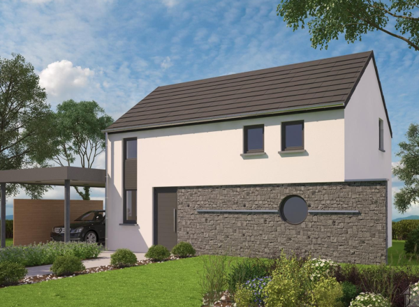 Une villa de 3 chambres, aux normes QZen, à construire sur un terrain plat de 831 m². A 8 km de GERPINNES. -> Constructeur exclusif : les Maisons Baijot.