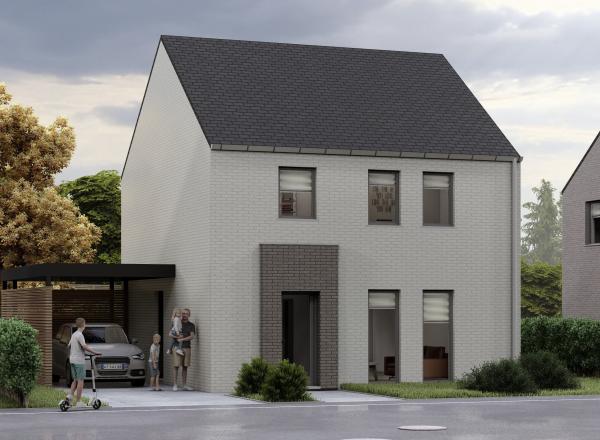 Une nouvelle construction de 149,60 m² avec un grenier. Normes QZzen. Sur un terrain plat de 883 m².