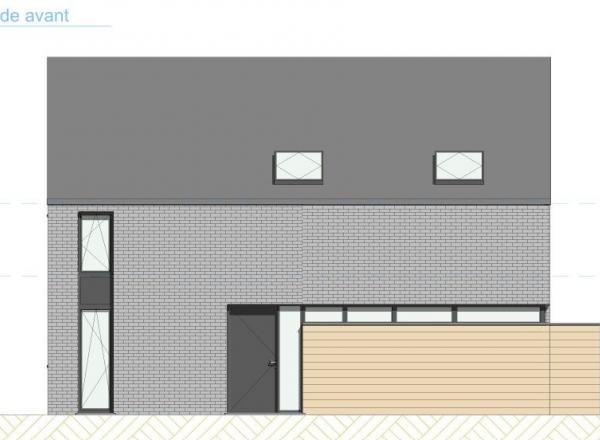 Une villa de 160 m² à construire sur un terrain plat de 1.328 m². -> Idéalement située à 3 km des autoroutes.